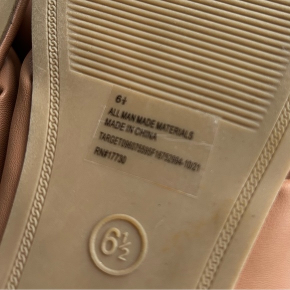 🌼 a . new day by Target Adley Bow Front Puffer Thong Sandals, Tan 6.5 NWOT - Picture 5 of 8